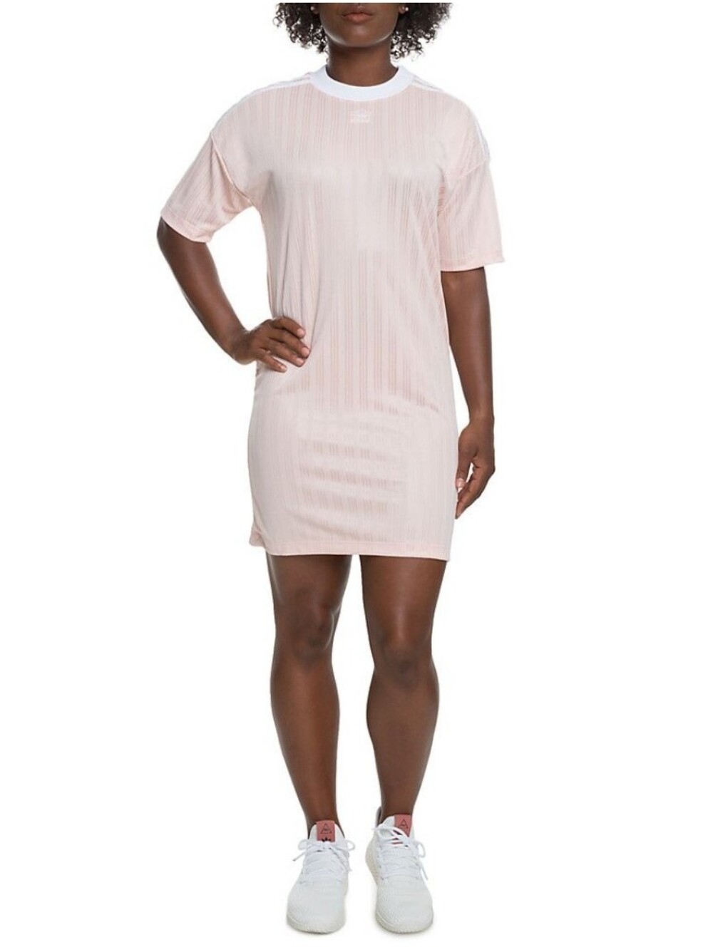Adidas Trefoil Blush T Shirt Dress size Medium